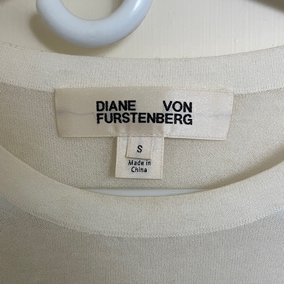 Diane Von Furstenberg Cream Top - Picture 2 of 9